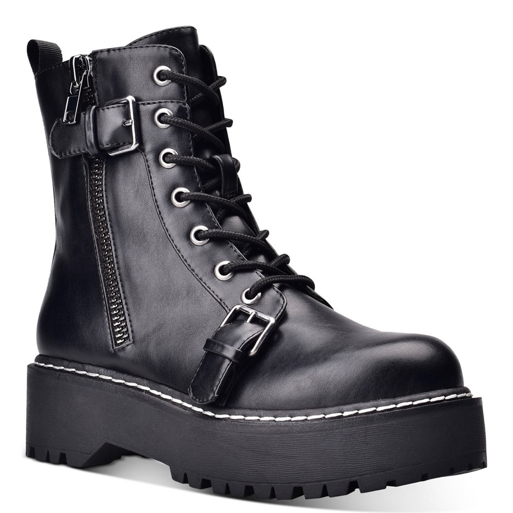 Arriele Lug Sole Side-Zip Booties,